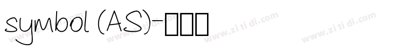 symbol (AS)字体转换